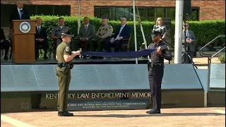 Fallen Floyd County officers' names added to Kentucky Law Enforcement Memorial