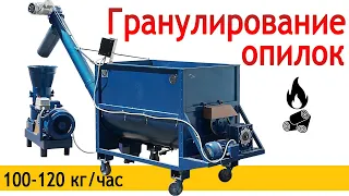 Мини линия гранулирования опилок Артмаш 100-120 кг/час