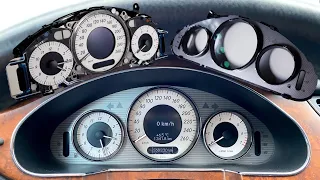 MERCEDES CLS W219 280 TACHO AUSBAUEN REINIGUNG, REMOVE SPEEDOMETER CLEANING🧼🧽