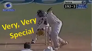 🇮🇳 #VVSLaxman sublime 6️⃣4️⃣ 🏏vs New Zealand at Ahmedabad, 2003 #SixesOutofStadium #TestBatting