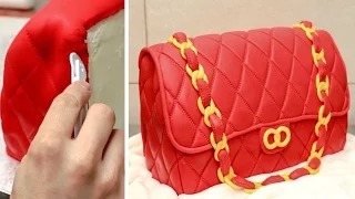 3D HANDBAG Cake - How To Make / Cakes That Looks Like Real Things by Cakes StepbyStep