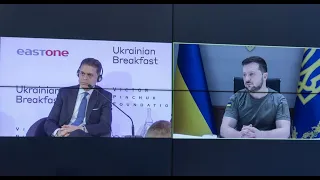 Участь Володимира Зеленського в Українському сніданку в Давосі (жестова мова)