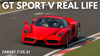 GT Sport VS Real Life: Ferrari Enzo Nordschleife Lap Time Comparison