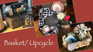 Wicker Basket Makeover/ Upcycle Project