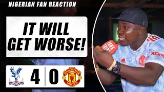 CRYSTAL PALACE  4 - 0 MANCHESTER UNITED ( Henry - NIGERIAN FAN REACTIONS) - Premier League 2023-24