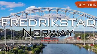 Fredrikstad, Norway - City Tour & Drone, 4k