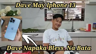 Dave Nakatanggap Ng Iphone 13 Pro Max Galing Kay Ate Mj || Dave Mahal na Mahal Ni Ate Mj