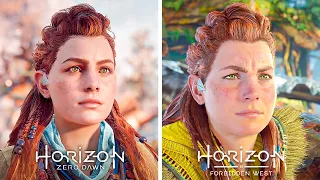 Horizon Zero Dawn Vs Horizon Forbidden West - Gameplay & Graphics Comparison