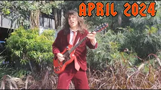 AC/DC - Jailbreak LIVE By Angus Young Street Performer (April 2024 Part 14)