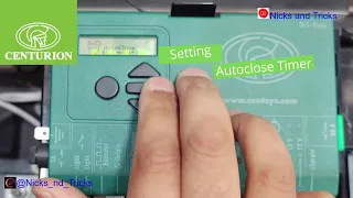 how to program Autoclose onto a Centurion D5 Evo Gate Motor