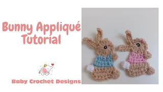 Bunny Appliqué Crochet Tutorial