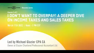 North Forge Discovery Series: Don't overpay! A Deeper Dive into Income and Sales Taxes - 2 of 2