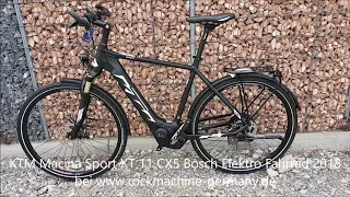 KTM Macina Sport XT 11 CX5 Bosch Performanceline CX 75NM Intube 500WH Intuvia Elektro Fahrrad 2018