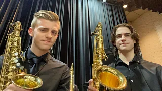 2 Saxes Play Sleigh Ride (Again)