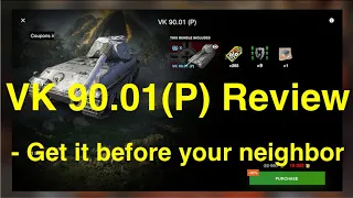 WOT Blitz - VK 90.01 (P) Review and live play