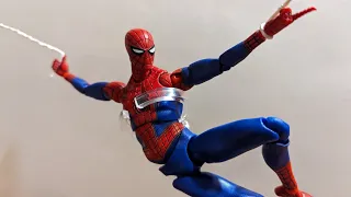 Mafex Peter B. Parker Spider man into the spider verse Medicom Toys Marvel sony Action Figure Review
