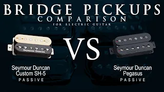 Seymour Duncan CUSTOM SH-5 vs PEGASUS - Bridge Guitar Pickup Comparison Tone Demo