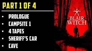 Blair Witch Walkthrough 1 of 4 | Campsite 1, Tape Puzzles, Sheriff's Car, Turn of headlights, Cave