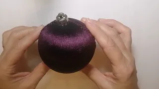 Как красиво обтянуть пластиковый шарик бархатом без складок!!! velvet ball on the Christmas tree!!!