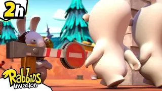 Check point Rabbid | RABBIDS INVASION | 2H New compilation | Cartoon for Kids