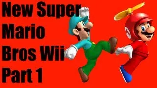 New Super Mario Bros Wii Part 1 Co-op (1080p HD)