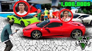 ROBANDO COCHES MILLONARIOS de FUTBOLISTAS del MUNDIAL en GTA 5!