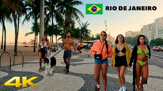 4K COPACABANA PROMENADE IN THE AFTERNOON | 🇧🇷 BRAZIL