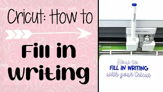 Cricut Tutorial: How to Fill in any Font with your Cricut!