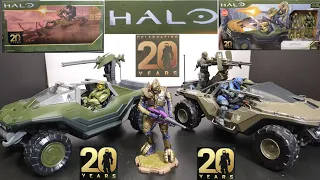 HALO: NEW! WARTHOG With ARBITER & MASTER CHIEF 20th Anniversary GameStop Exclusive. #halo #jazwares