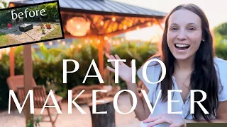 We TRANSFORMED our patio with DIY & thrifting!