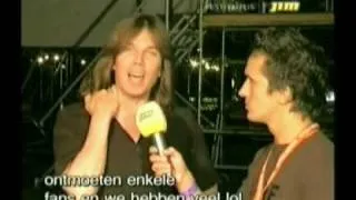 EUROPE live & interview at Lokerse feesten in 2004