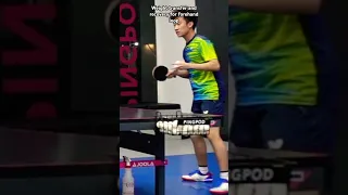 Do you do this with your forehand? #tabletennis #malong #training