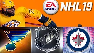 NHL 19 season mode: St. Louis blues vs Winnipeg Jets (Xbox One HD) [1080p60FPS]