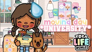 Moving To My New Dorm! 🏡 || voiced 🔊 || Toca Life World 🌎