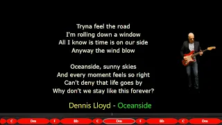 Dennis Lloyd - Oceanside Lyrics Chords Vocals