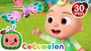 JJ and Buterfly | CoComelon - Animal Time | Kids Cartoons & Nursery Rhymes | Moonbug Kids