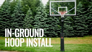 In-Ground Basketball Hoop Installation & Hoop Light!