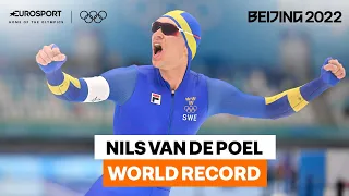 New World Record As Nils Van De Poel Smashes His Way To Speed Skating Gold. | 2022 Winter Olympics