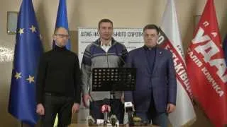 Кличко: Якщо уряд готовий відповісти на всі питання, то нехай приходить на Майдан