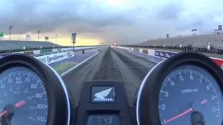 FZ09 and CB1100 at the Drag Strip