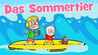 ♪♪ Kinderlied Sommer Ferien Urlaub – Das Sommertier | Tierlieder  | Hurra Kinderlieder