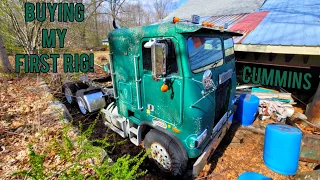 Buying my first cab over semi truck! 1987 Freightliner BIG CAM Cummins