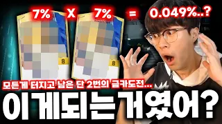 나왔다 0.049% 전설의 금카2연붙사건... 떼돈벌었다?!! 피파4