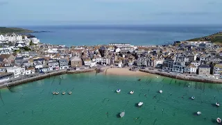 Carbis Bay and St Ives Cornwall UK ~ G7 Summit Location : Video Filmed Using a DJI Mavic Mini Drone