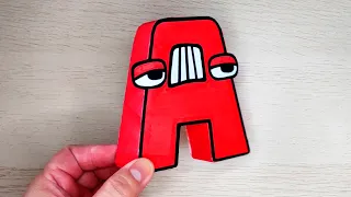 Cool Craft | Paper Alphabet Lore A