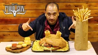 تحدي اكبر برجر في مصر بوزن اكثر من 2 كيلو 🍔 Challenge of the largest burger in the world