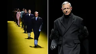 Kyle MacLachlan, 62, and Jeff Goldblum, 69, walk Prada runway in Milan