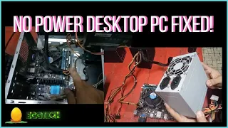 Troubleshooting a No Power Desktop pc system unit (Tagalog)