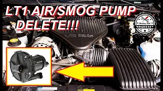 LT1 Air Smog Pump Delete Mod 1994-1996 Cadillac Fleetwood & Chevy Impala SS Buick Roadmaster 5.7L V8