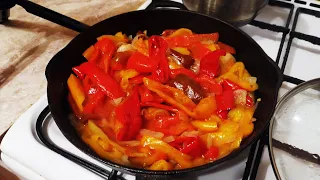 Taught Turkish cooking, Taste is indescribable! Roasted Peppers Recipe The Neighbors Pick Up